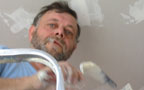 Francis Baudelet aux travaux de Notre Maison (2003)